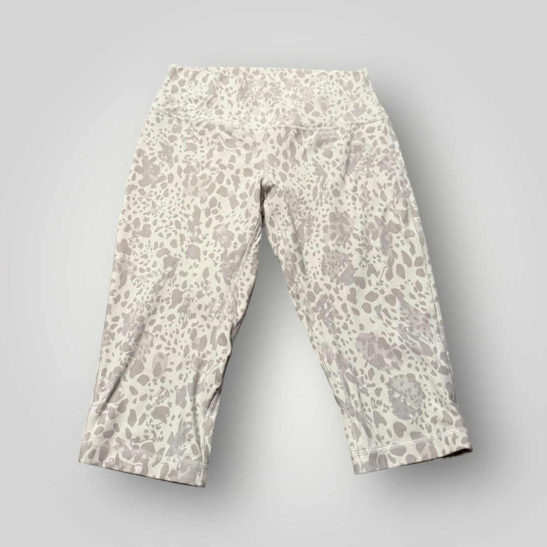 Lululemon Wunder Under Crop Leggings Animal Print Size 12